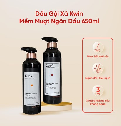 Dầu Gội - Xả K.Win Bản Ngăn Gàu, Ngăn Dầu 650ml