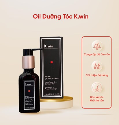 Tinh dầu dưỡng tóc K.win bóng mượt, ngăn chẻ ngọn 50ml